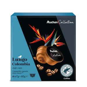 Kawa Lungo Colombia Auchan Collection  16 kapsułek