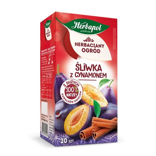 Herbatka owocowa śliwka z cynamonem Herbapol 20 torebek