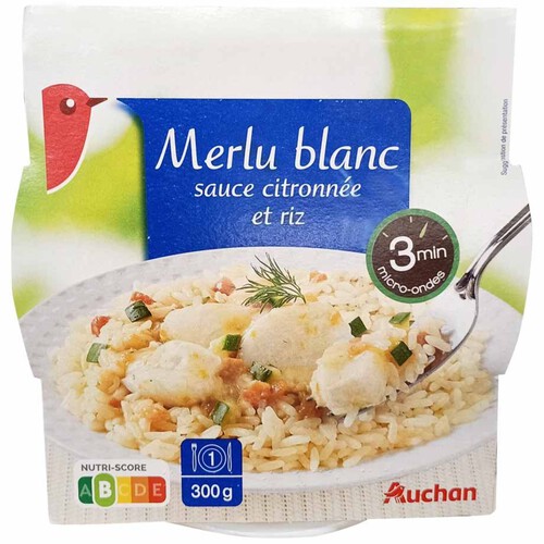 Morszczuk w sosie cytrynowym z ryżem Auchan 300 g