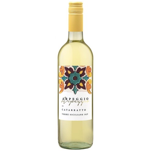 Wino włoskie białe wytrawne Catarratto alk. 12,3% obj. Arpeggio 750 ml