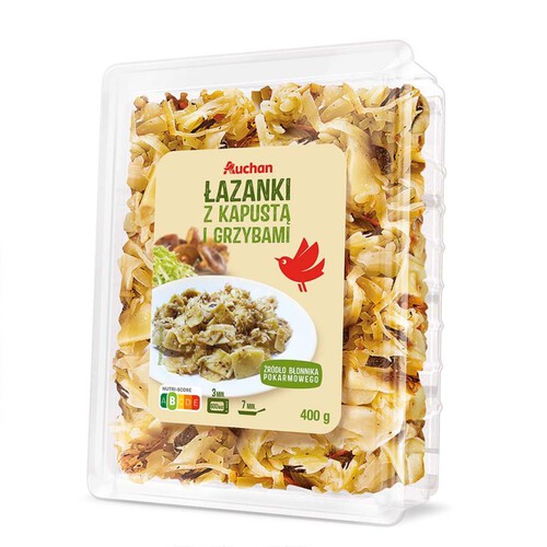 Łazanki z kapustą i grzybami Auchan 400 g