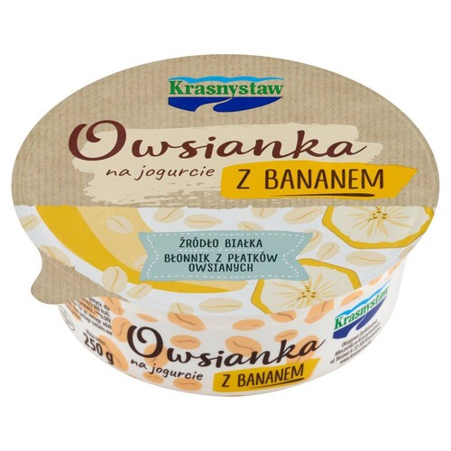 Owsianka na jogurcie z bananem Krasnystaw 250 g