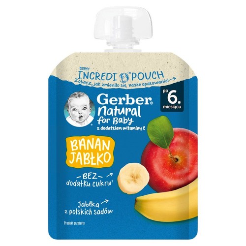 Mus banan jabłko po 6 miesiącu Gerber 80 g
