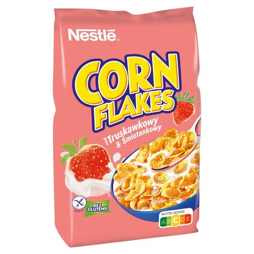 Corn Flakes płatki kukurydziane o smaku truskawkowym  Nestlé 450 g