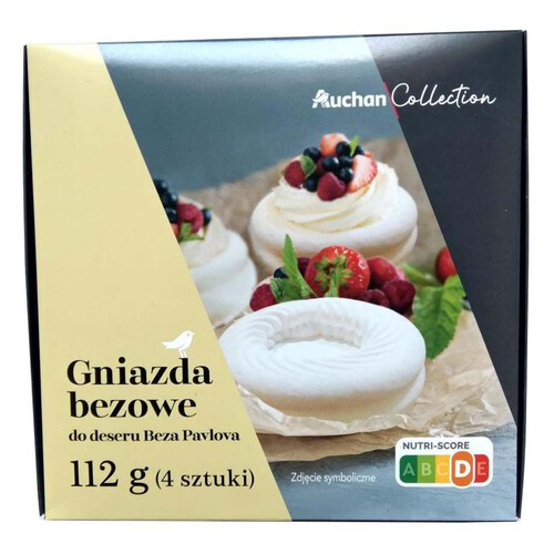 Gniazda bezowe 4 sztuki Auchan 112 g