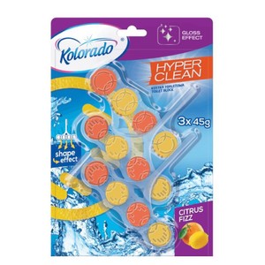 Kostka toaletowa Hyper Clean Citrus Fizz   Kolorado 3 x 45 g