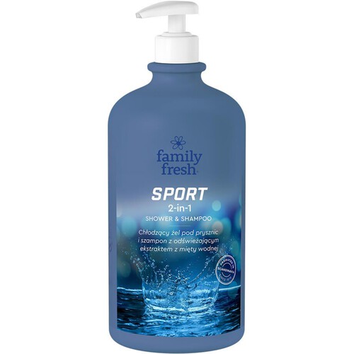 Sport 2in1 żel pod prysznic Family fresh 1 l