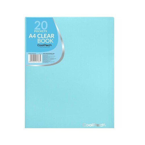 Teczka Clear Book A4 Coolpack Pastel 20 koszulek niebieska CoolPack 1 sztuka