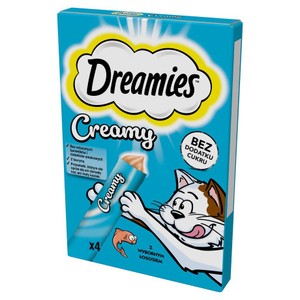 Przekąska dla kotów Creamy z łososiem Dreamies 4 x 10 g