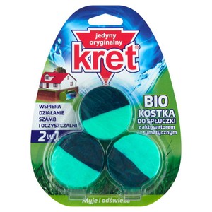 BIO kostka do spłuczki z aktywatorem enzymatycznym Kret 150 g