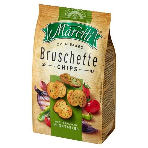 Bruschette Pieczone krążki chlebowe mix warzyw Maretti 70 g