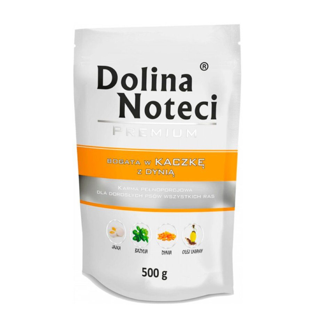 Karma dla psów z kaczką i dynią Dolina Noteci 500 g