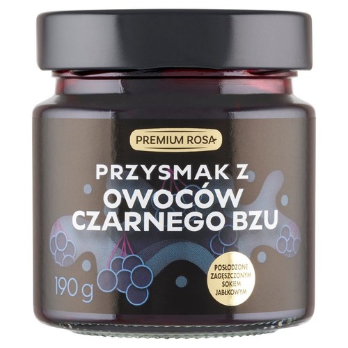 Przysmak z owoców czarnego bzu Premium Rosa 190 g