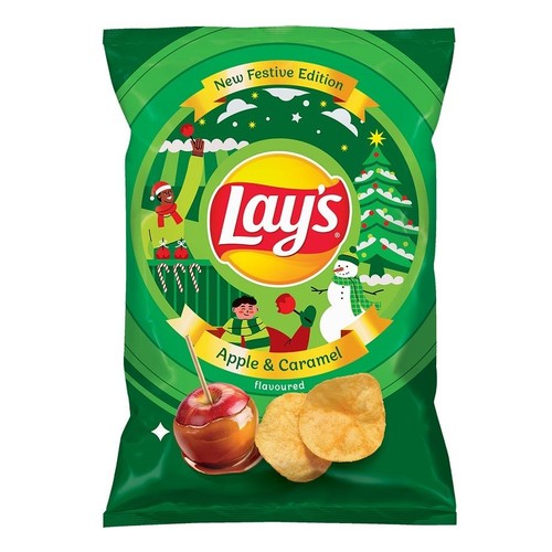 Chipsy ziemniaczane o smaku jabłka i karmelu    Lay's 130 g
