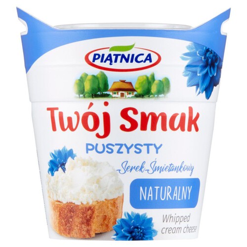 Twój Smak Serek śmietankowy naturalny Piątnica 150 g