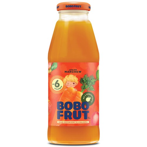 Sok jabłko marchewka po 6 miesiącu Bobofrut 300 ml