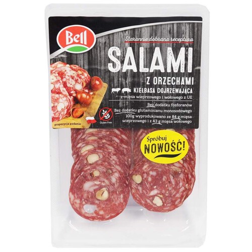 Kiełbasa salami z orzechami laskowymi Bell 70 g