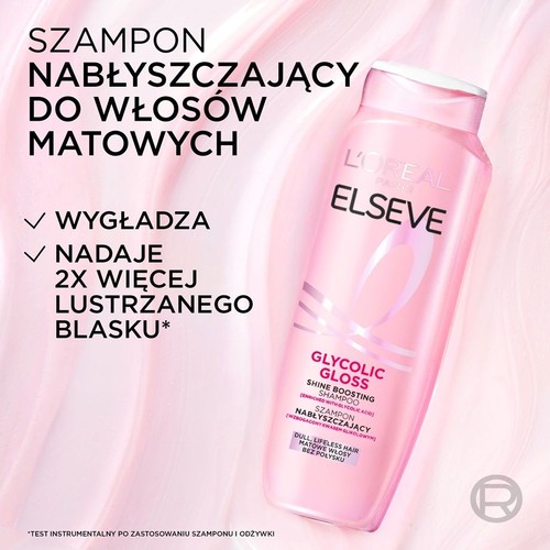 Elseve Szampon do włosów Glycolic Gloss   L'Oreal Paris 400 ml