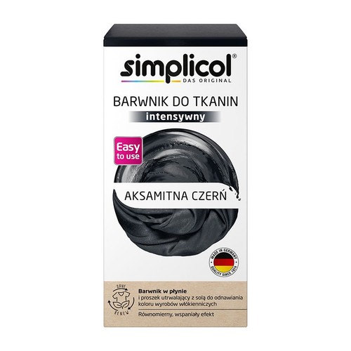 Barwnik do tkanin Aksamitna Czerń Simplicol  560 g