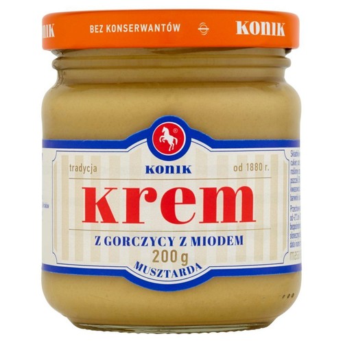 Krem z gorczycy z miodem Konik 200 g