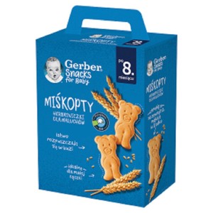 Miśkopty herbatniczki dla maluchów po 8 miesiącu Gerber 180 g