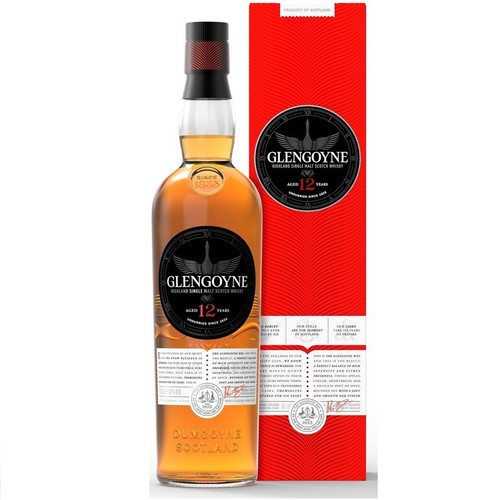 Whisky single malt 12YO alk. 43,0% obj. Glongoyne 700 ml