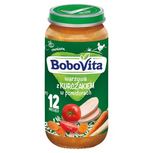 Warzywa z kurczakiem w pomidorach po 12. miesiącu BoboVita 250 g