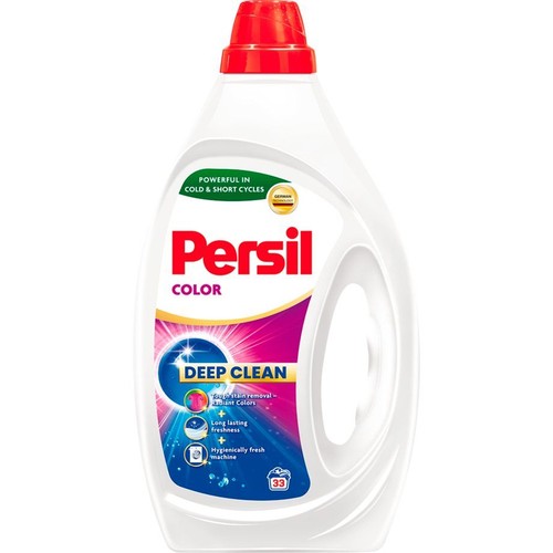 Persil Color Deep Clean, płyn do prania kolorowych tkanin. Skuteczny w zimnej wodzie i krótkich cyklach. Na 33 prania.
