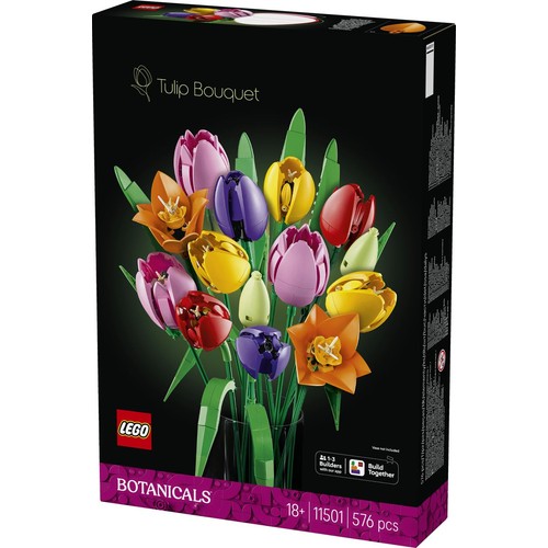 Botanicals Bukiet tulipanów 11501, dekoracja LEGO 1 sztuka