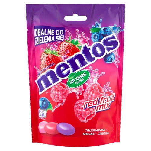 Cukierki do żucia Red Fruit Mix Mentos 160 g