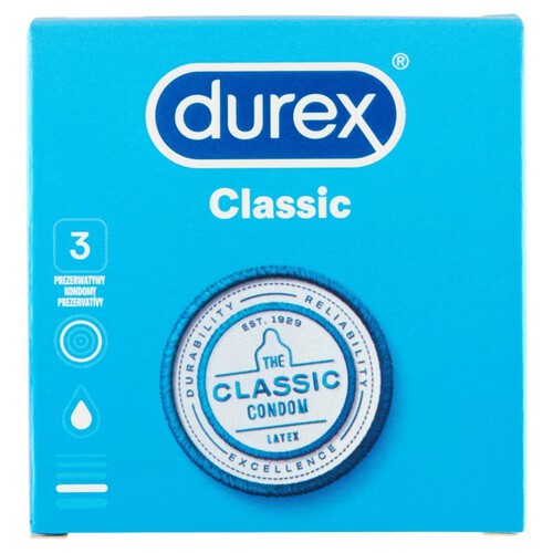 Prezerwatywy classic Durex 3 sztuki