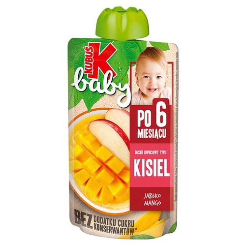 baby Deser owocowy typu kisiel jabłko - mango po 6 miesiącu Kubuś 100 g