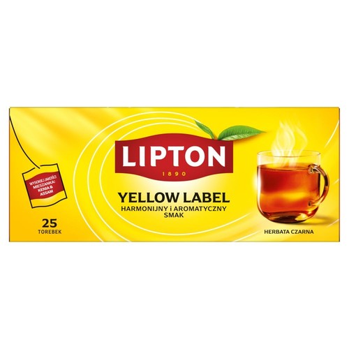 Herbata czarna z naturalnym aromatem Lipton 25 tb