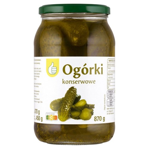 Ogórki konserwowe Auchan 870 g