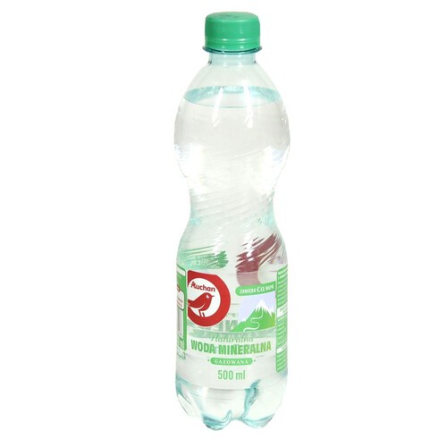 Naturalna woda mineralna gazowana  Auchan 500 ml