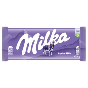 Czekolada mleczna z mleka alpejskiego Milka 90 g