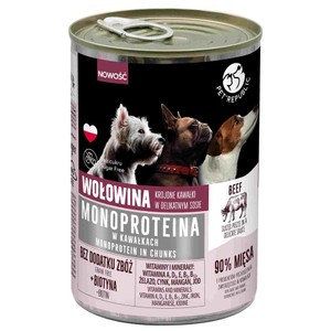 Karma monoproteinowa dla psa z wołowiną PETREPUBLIC 400 g