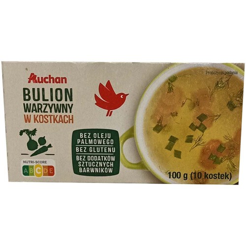 Bulion warzywny w kostkach Auchan 100 g