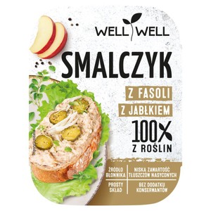 Smalczyk z fasoli z jabłkiem i cebulką  Well Well 125 g