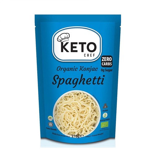 BIO KETO Makaron Konjac typu spaghetii bezglutenowy Keto Chef 270 g