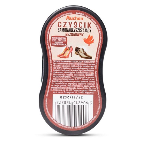 Czyścik samonabłyszczający bezbarwny Auchan 1 sztuka
