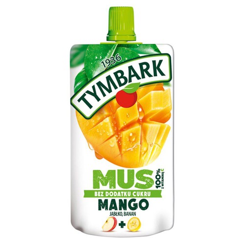 Mus owocowy 100% mango-jabłko-banan Tymbark 120 ml