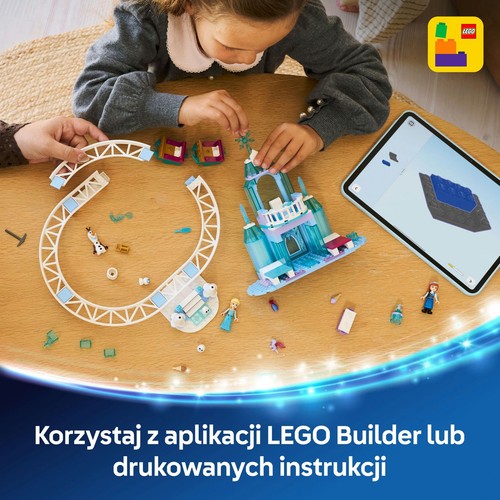 Disney Kraina lodu Lodowy zamek Elzy i śnieżna przejażdżka 43281 LEGO 1 sztuka