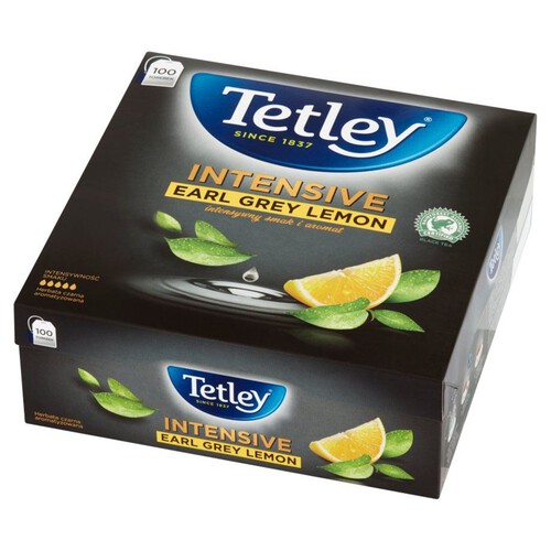 Intensive Earl Grey Lemon herbata czarna  Tetley 100 torebek