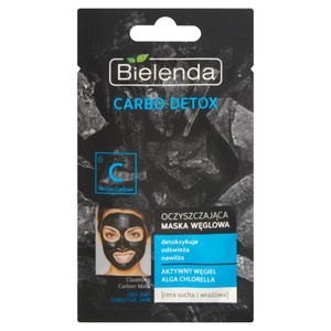 Carbo Detox oczyszczająca maska węglowa alga chlorella Bielenda  1 sztuka