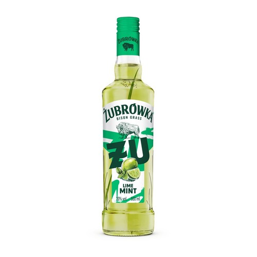 Wódka smakowa ŻU Limonka Mięta alk. 20,0% obj. Żubrówka  500 ml