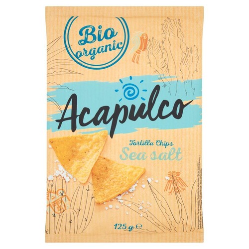BIO Nachosy kukurydziane przekąski solone Acapulco 125 g