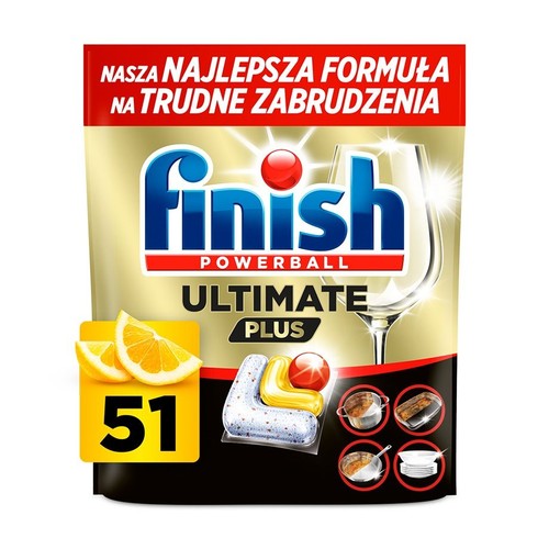 Kapsułki do zmywarki Ultimate Plus lemon Finish 51 kapsułek