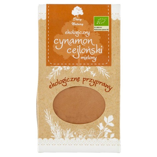 BIO Ekologiczny cynamon mielony Dary Natury 50 g