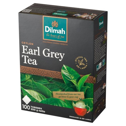 Herbata Ceylon Earl Grey  Dilmah 100 torebek